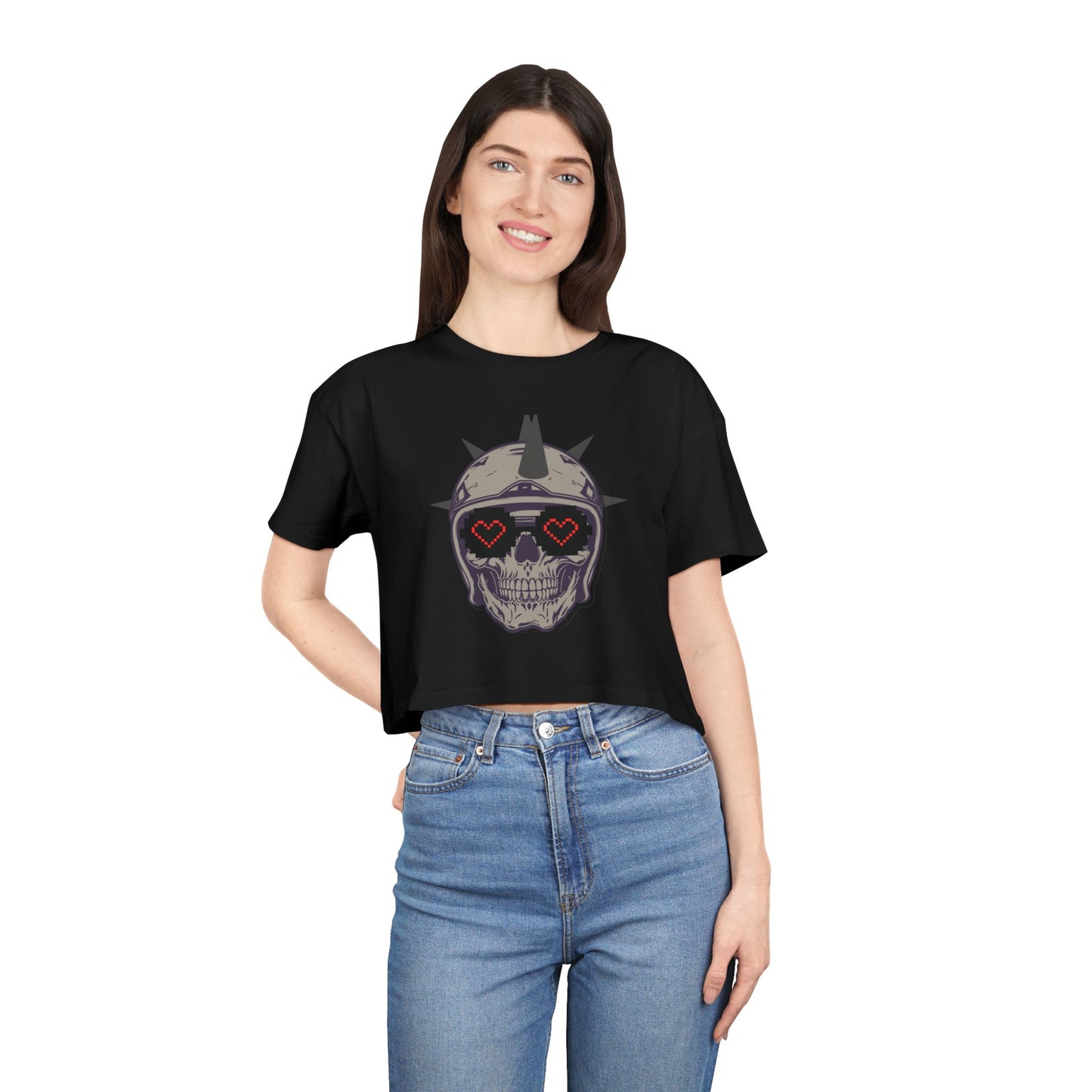 Punk Skull Crop Tee