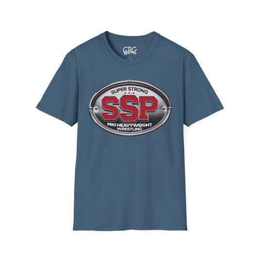 SSP Super Strong Pro Heavyweight Wrestling T-Shirt | Sports Logo Tee