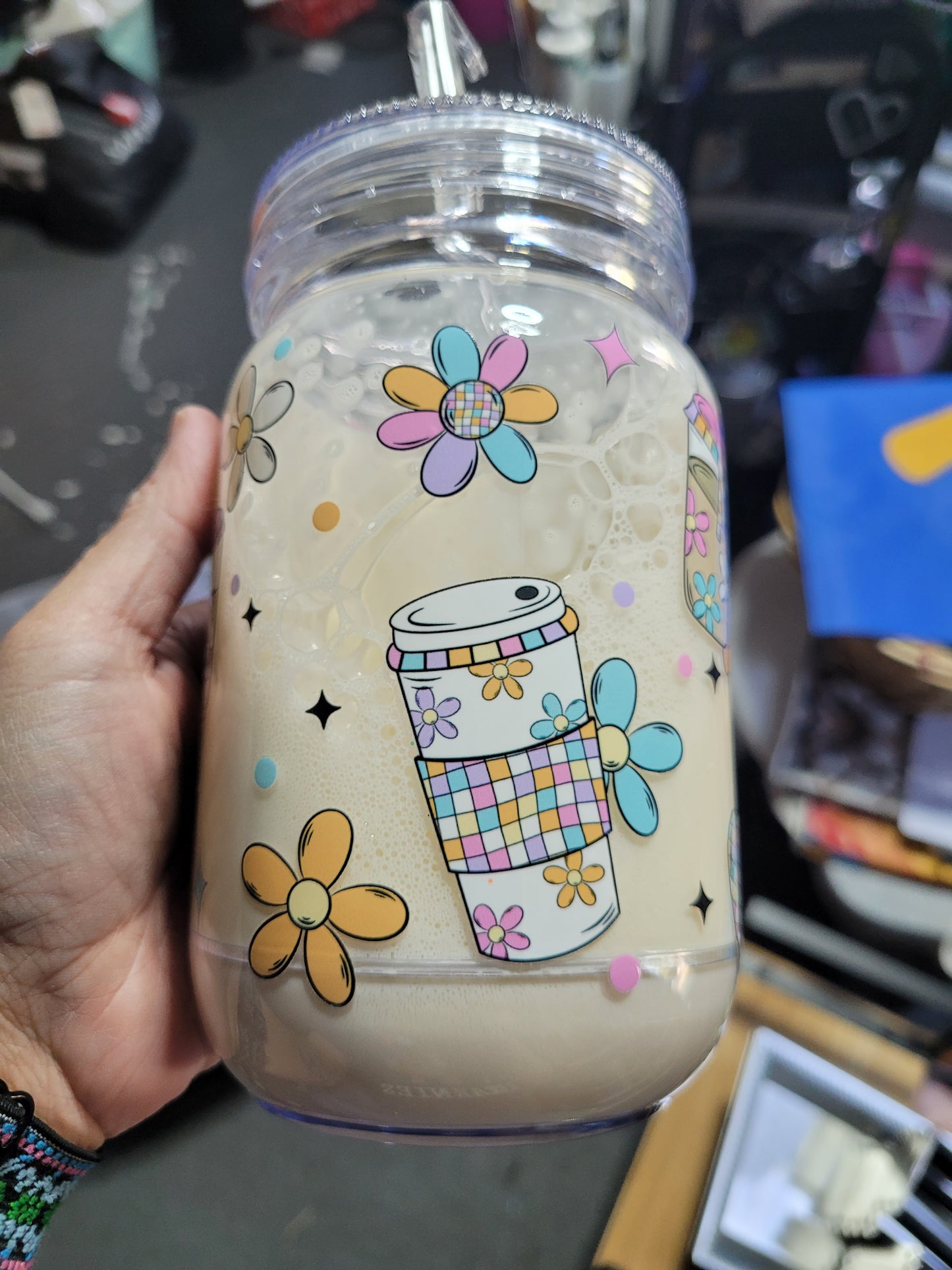 Snowglobe Mason Jar