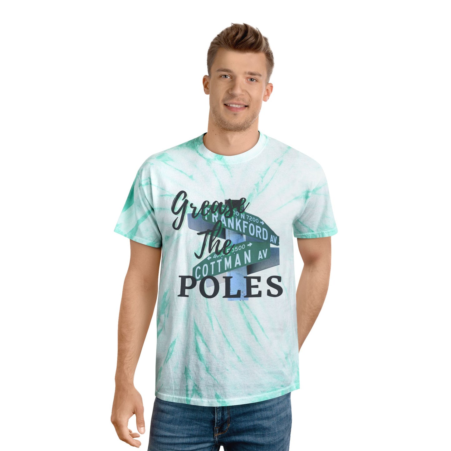 Greas The Poles tye die Frankford + Cottman