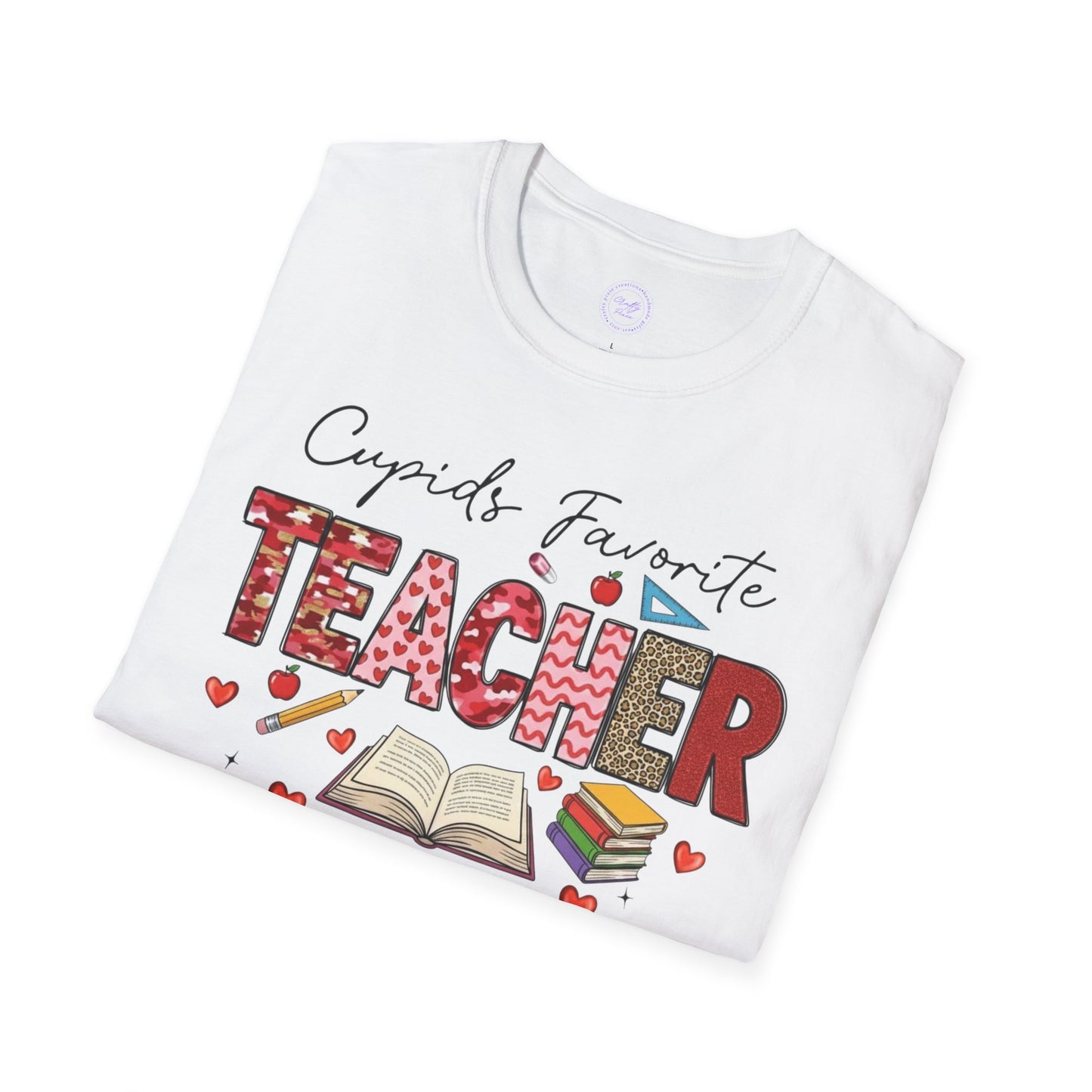 Cupids Favorite Teacher unisex softstyle tshirt