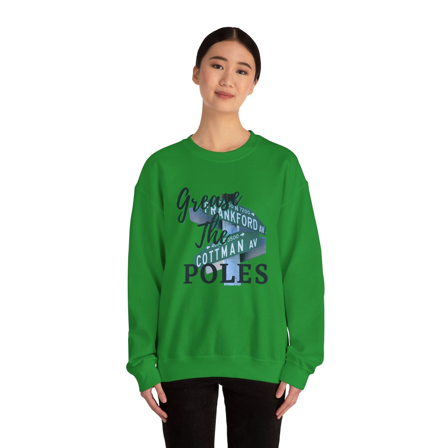 Grease The Poles Crewneck