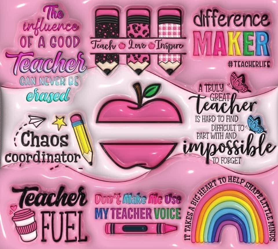Teacher Themed Tumblers