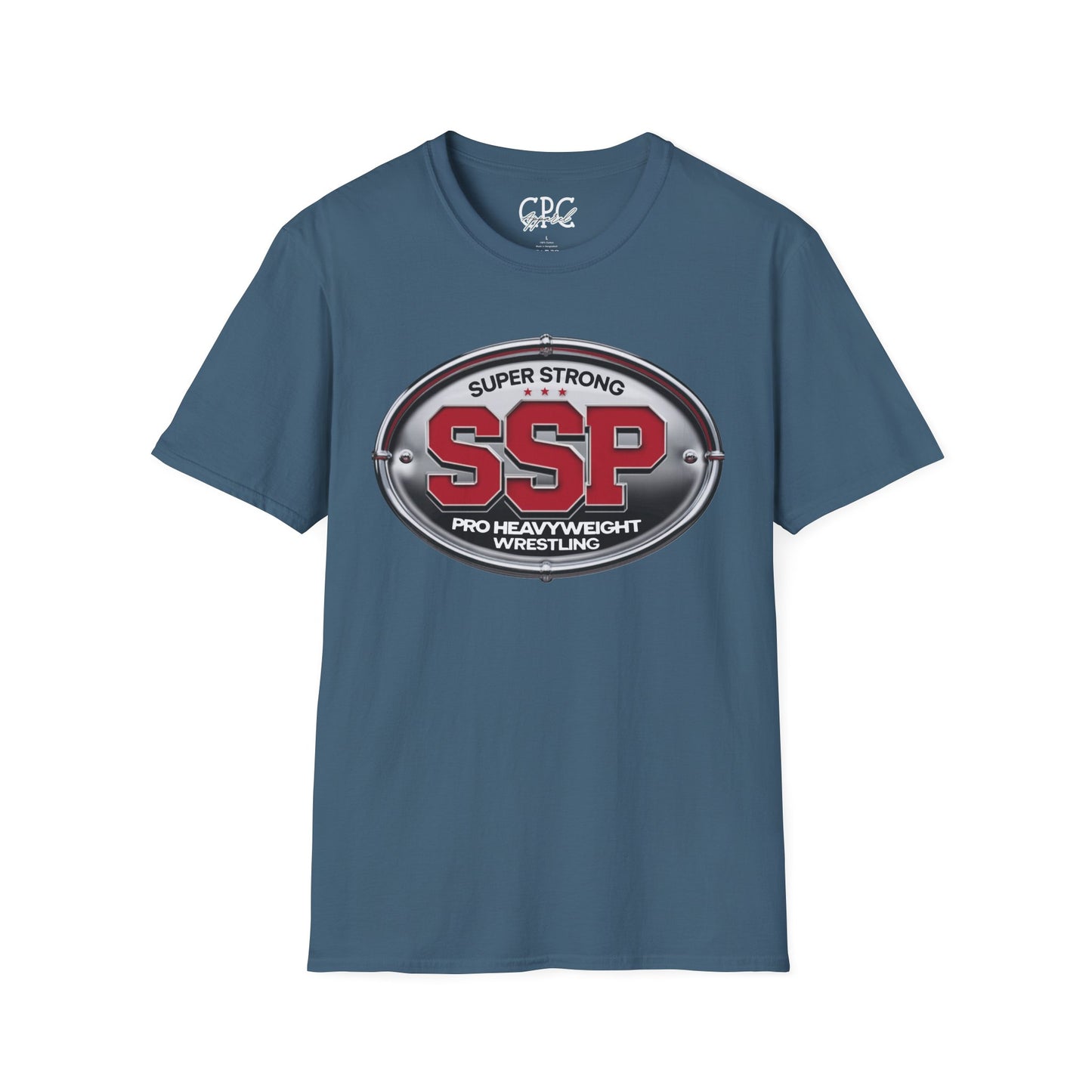 SSP Super Strong Pro Heavyweight Wrestling T-Shirt | Sports Logo Tee