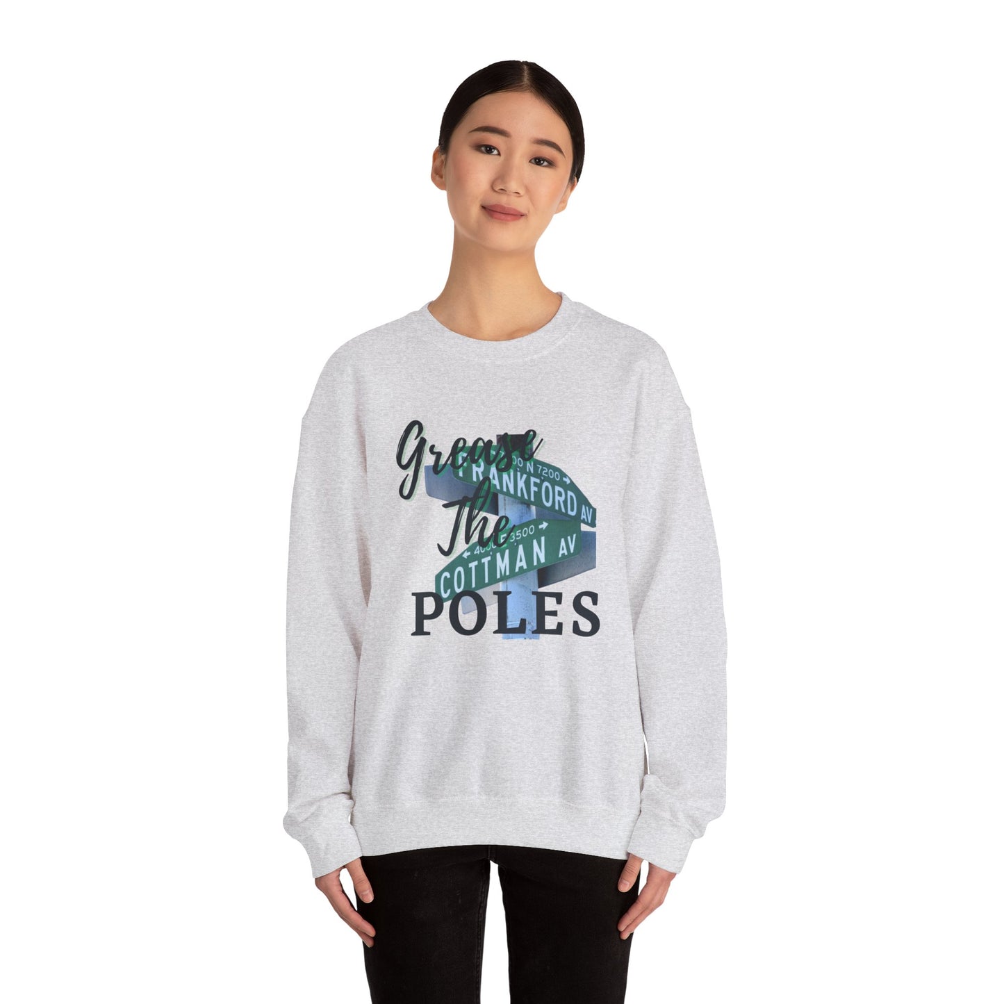 Grease The Poles Crewneck
