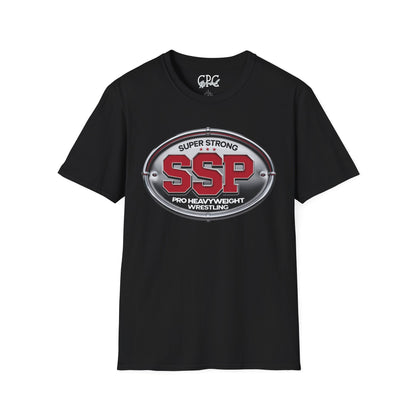 SSP Super Strong Pro Heavyweight Wrestling T-Shirt | Sports Logo Tee