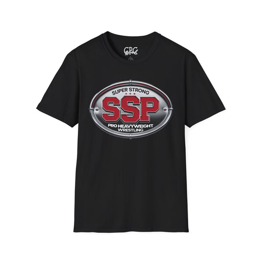 SSP Super Strong Pro Heavyweight Wrestling T-Shirt | Sports Logo Tee