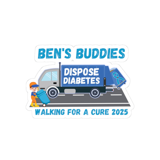 Diabetes Awareness Kiss-Cut Stickers | Fundraising, Motivational, Support, Custom Stickers for Events, Gifts