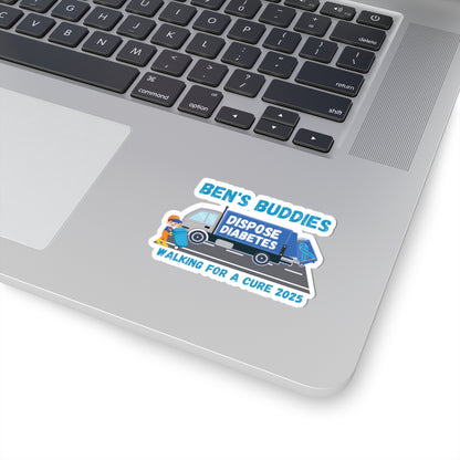 Diabetes Awareness Kiss-Cut Stickers | Fundraising, Motivational, Support, Custom Stickers for Events, Gifts