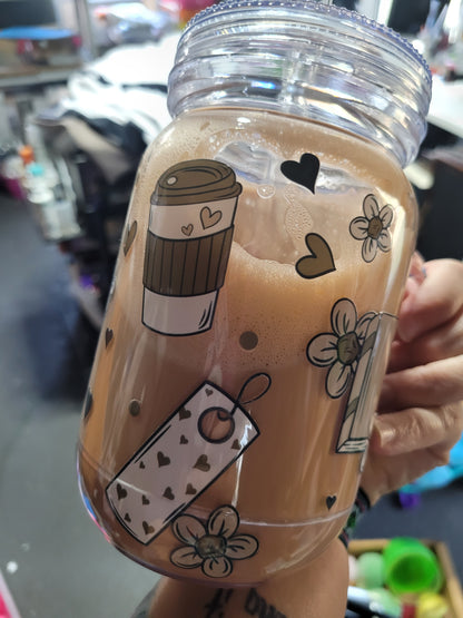 Snowglobe Mason Jar