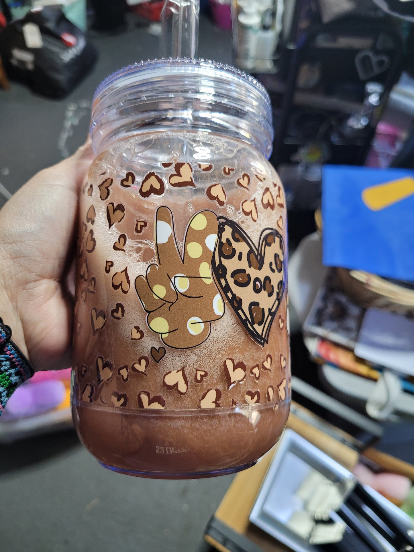 Snowglobe Mason Jar