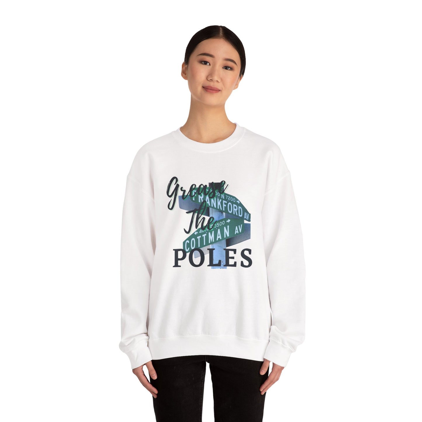 Grease The Poles Crewneck